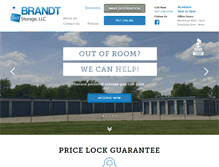 Tablet Screenshot of brandtselfstorage.com